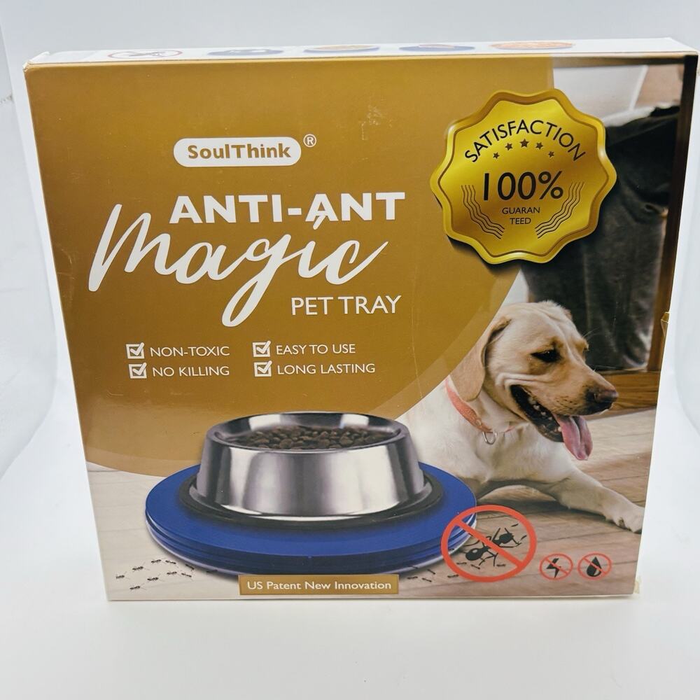 Ant Proof Cat Dog Bowl Tray - New Innovation anti Ant Pet Food Dish Indoor New